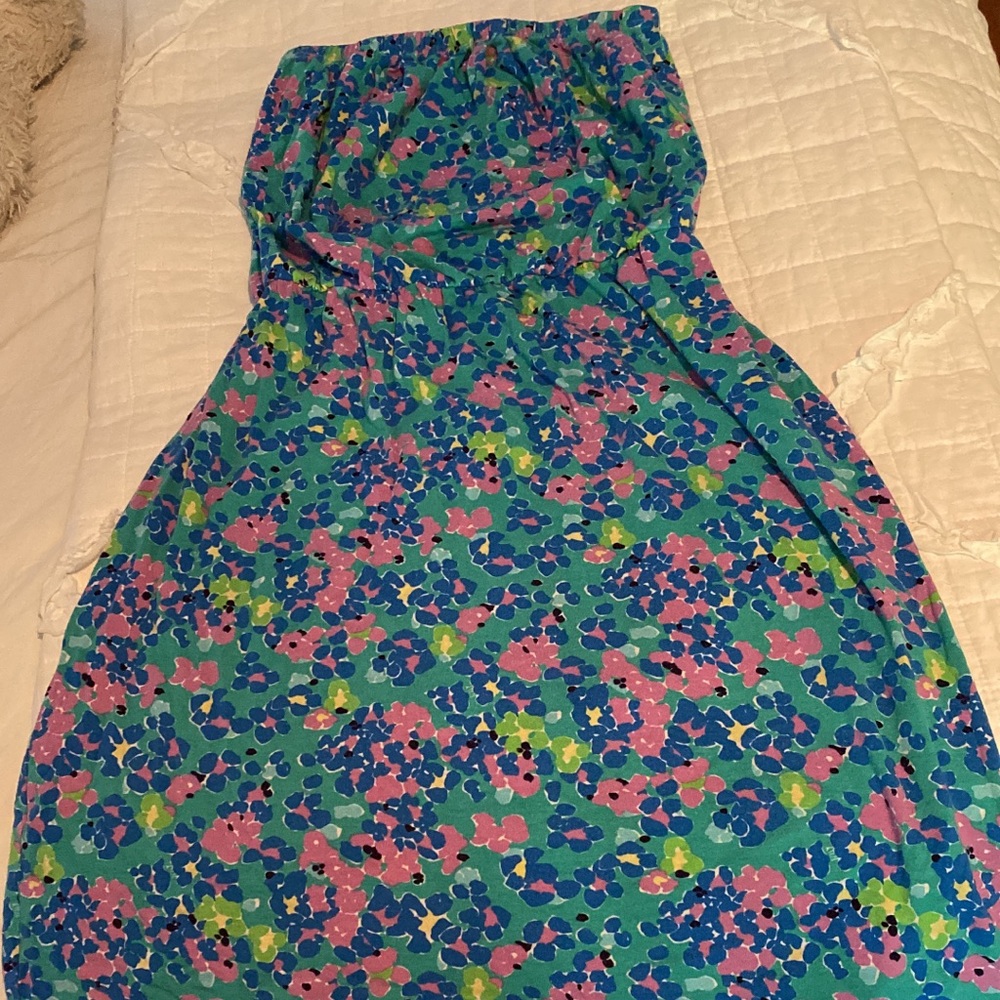 EUC Lilly Pulitzer strapless dress size xs